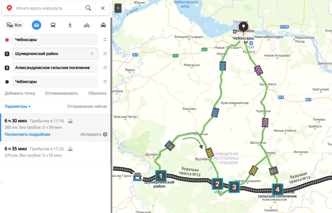 Как пройти трассу. Карта трассы м12 в Чувашии. Трасса м12 на карте Чувашии. План дороги м12 в Чувашии. Трасса м12 на территории Чувашии.