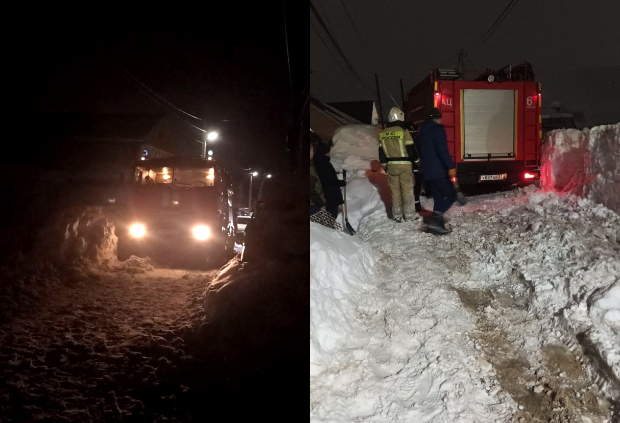 Спасатели по дороге на пожар забуксовали в Альгешево - Чебоксары