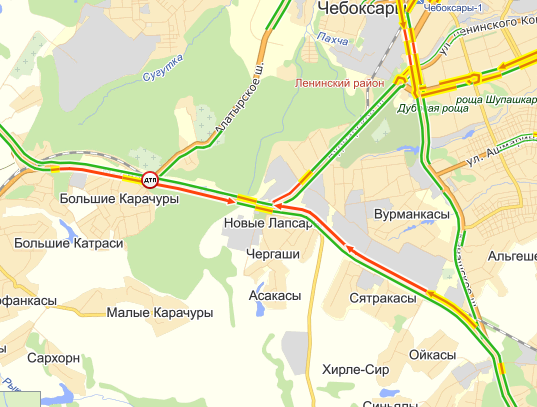 Пробки трасса м7 сейчас карта смотреть